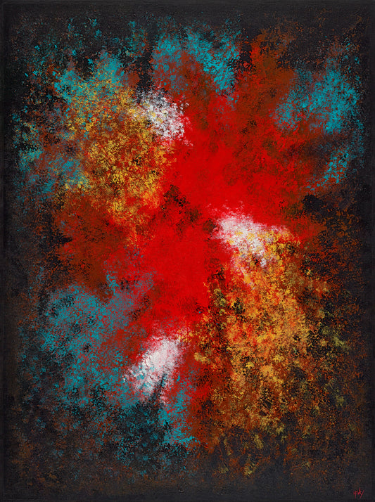 Giclée Print - Red Sky From a Forest Floor