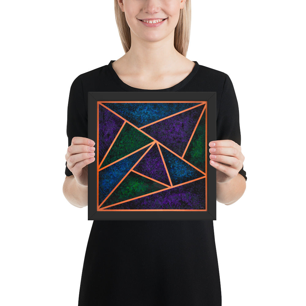 Copper Triangles - Framed Print