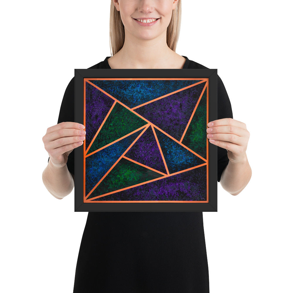 Copper Triangles - Framed Print