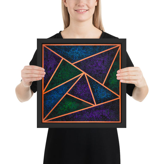 Copper Triangles - Framed Print