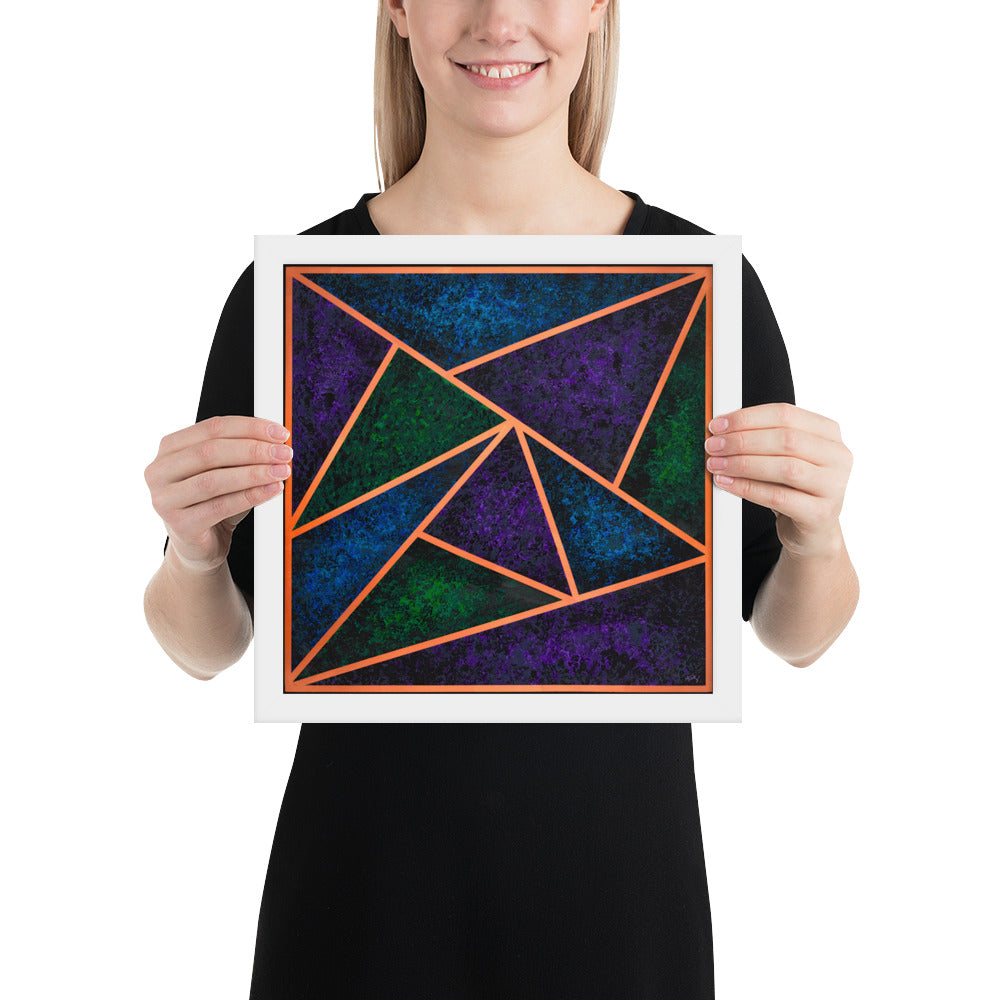 Copper Triangles - Framed Print