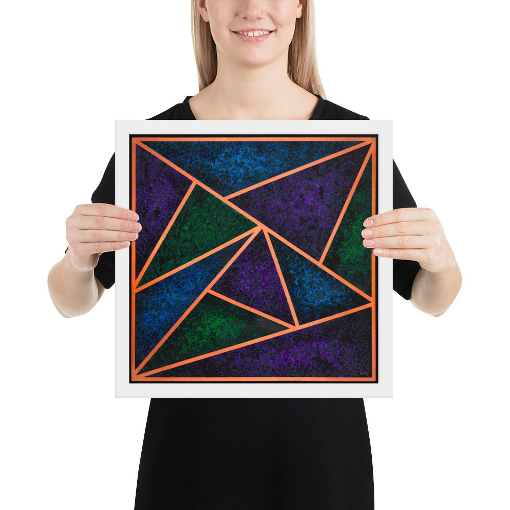 Copper Triangles - Framed Print